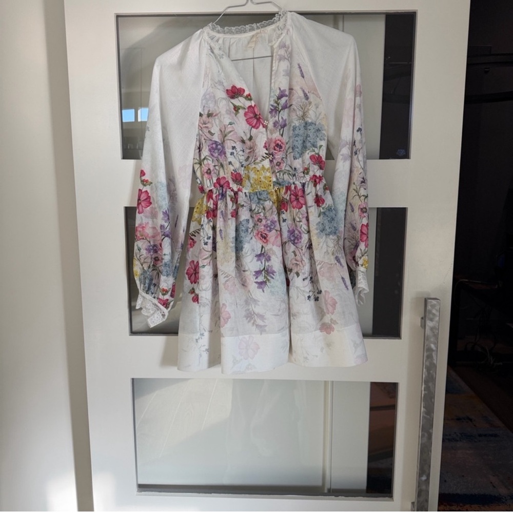 Anthropologie Let Me Be V-Neck A-Line Mini Dress - Picture 10 of 13